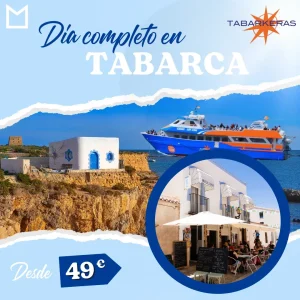 Experiencia de día completo en Tabarca: Barco ida y vuelta desde Santa Pola + Menú Bogavante